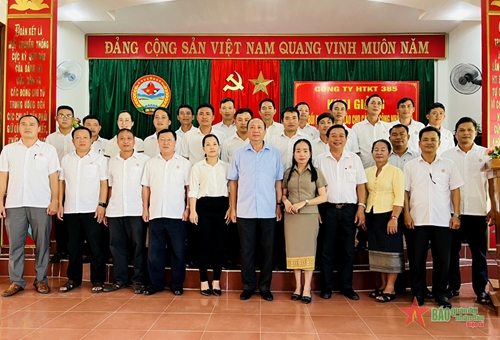 Công ty hợp tác kinh tế 385 khai giảng lớp bồi dưỡng tiếng Lào